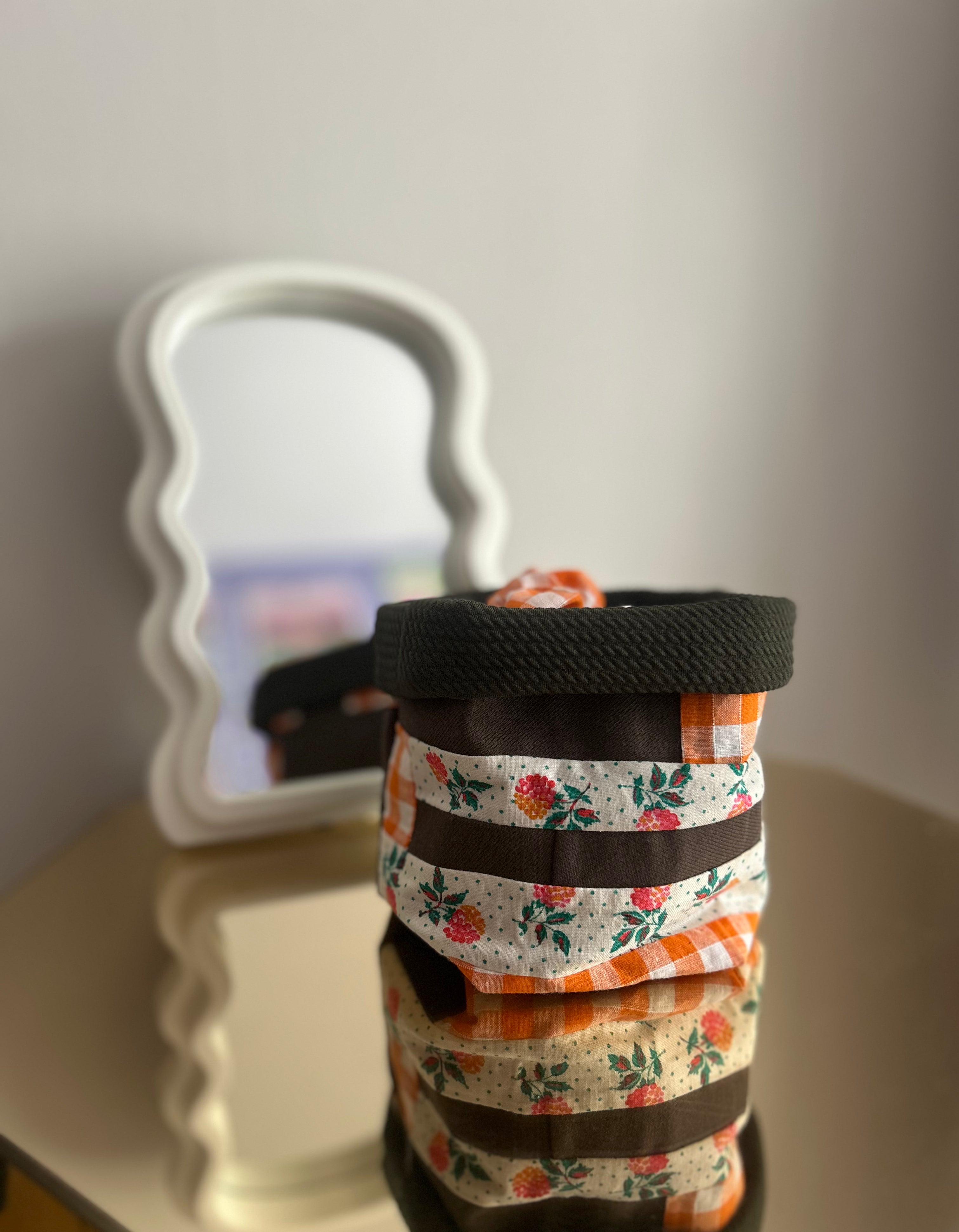 Panier de rangement patchwork