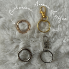 Porte-clés coeur vache