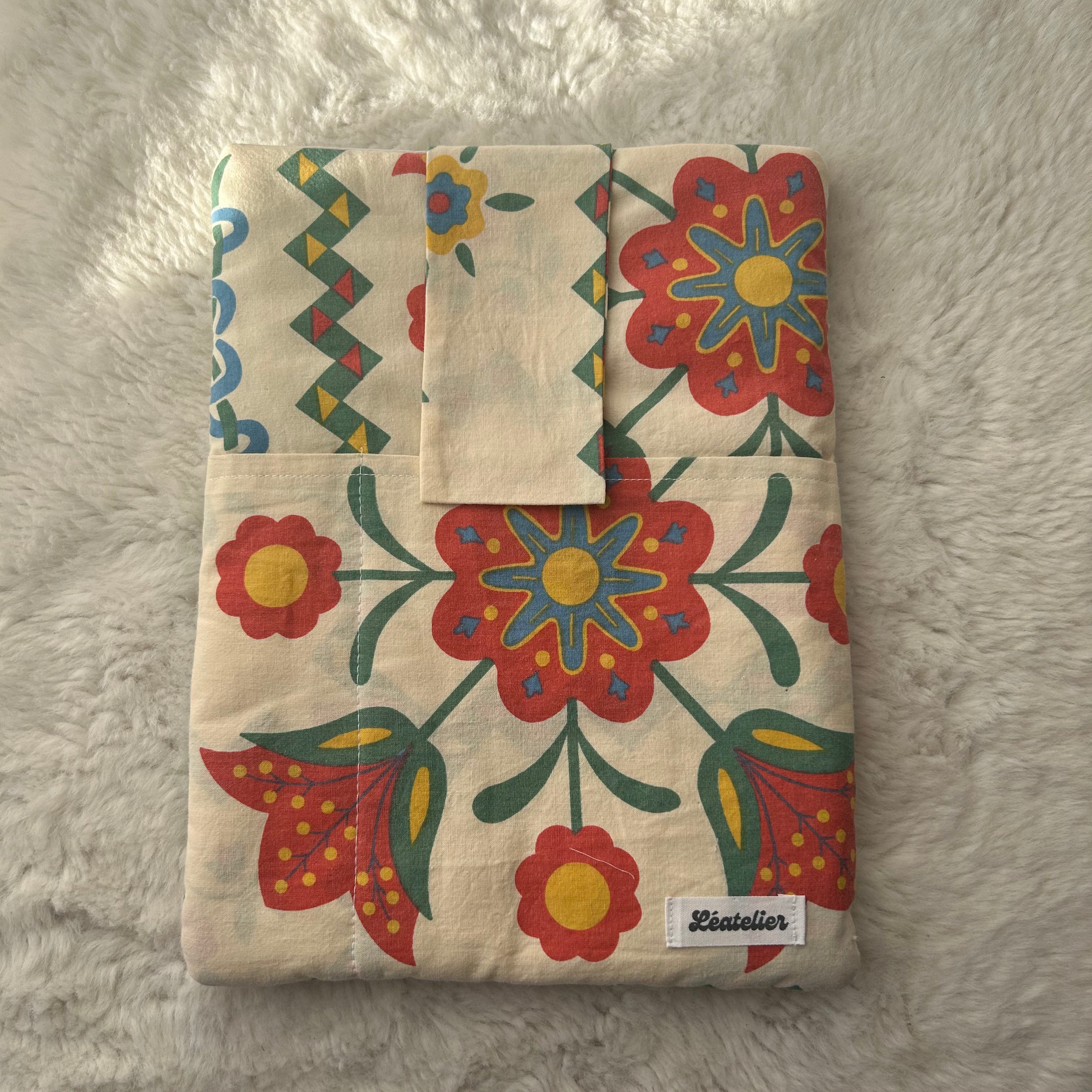 Housse de tablette coquelicot