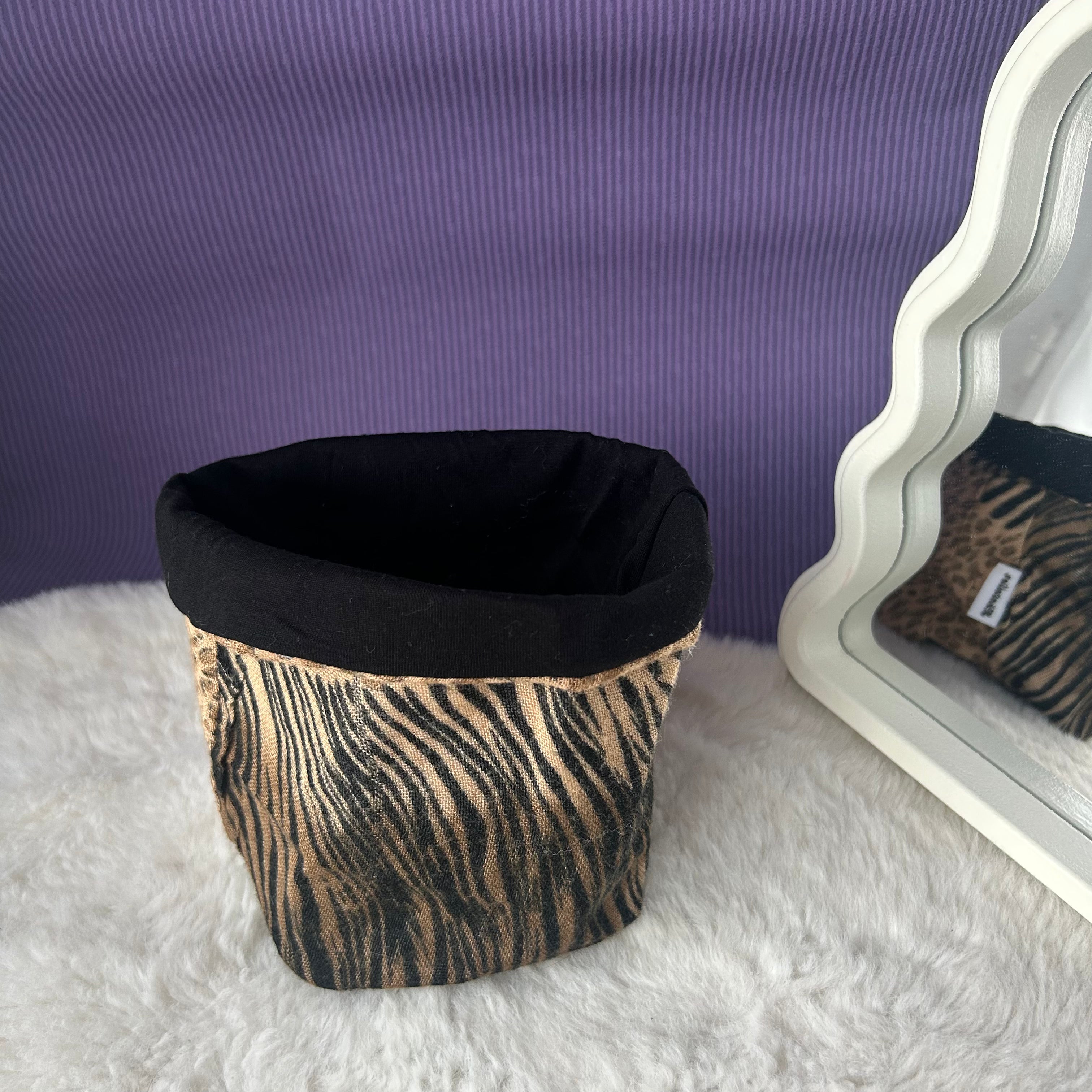 Panier de rangement léopard