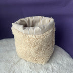 Panier de rangement beige