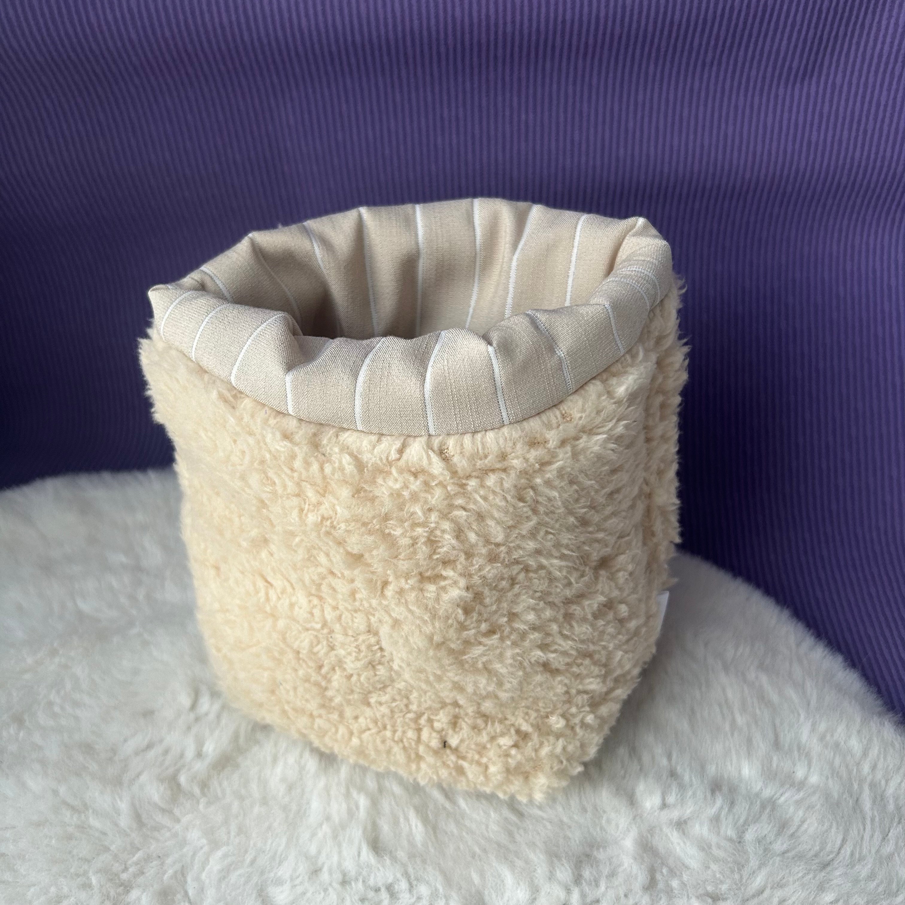 Panier de rangement beige