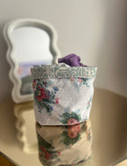 Panier de rangement fleuri