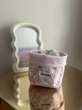Panier de rangement rose