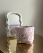 Panier de rangement rose
