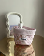 Panier de rangement rose
