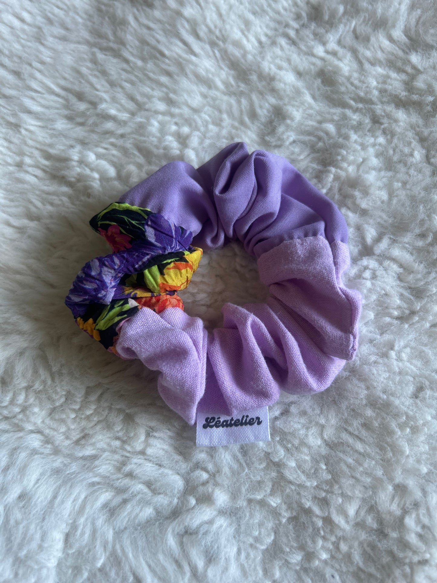 Chouchou patchwork violet