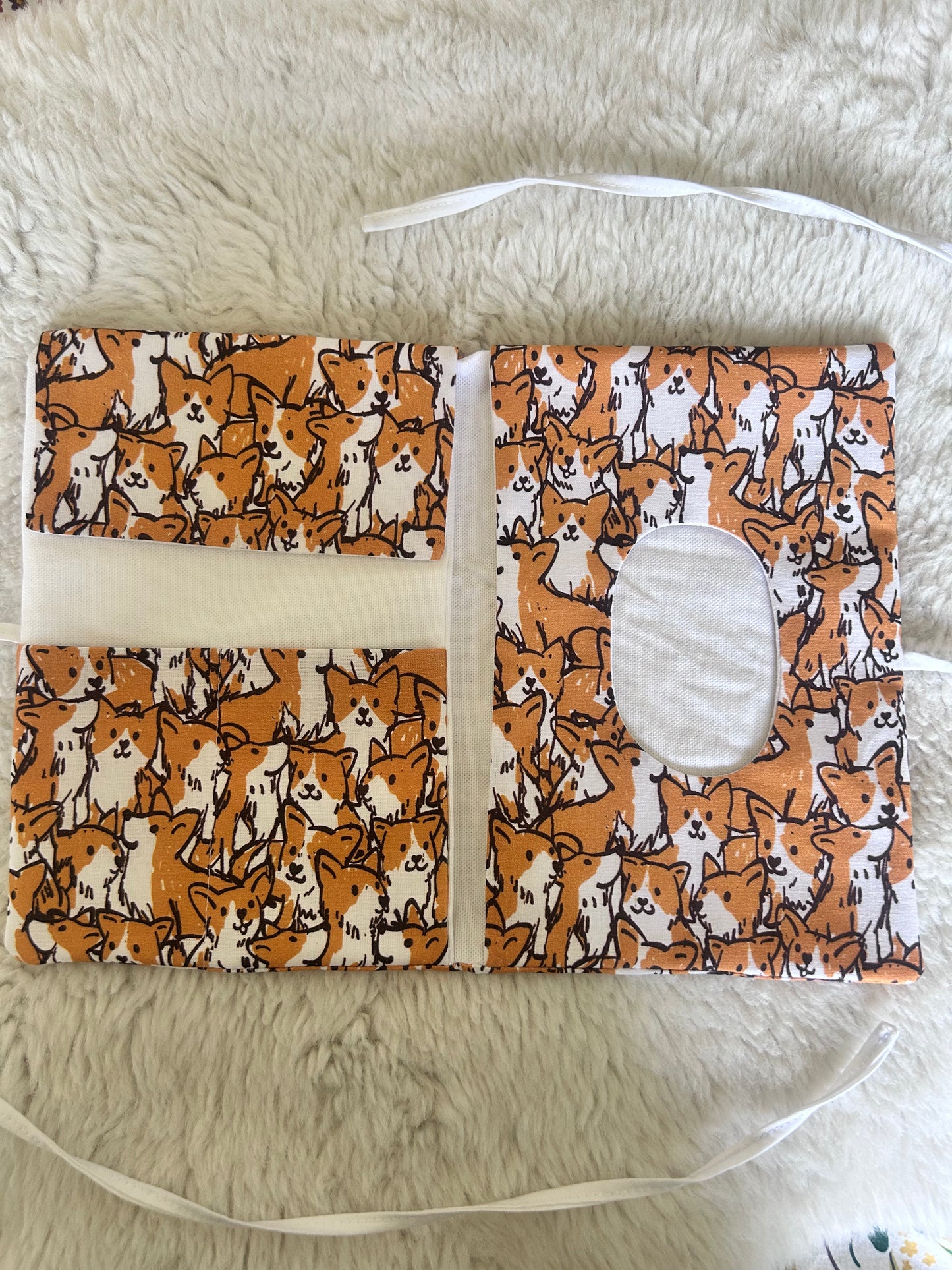 Pochette de voyage multi-poches corgi