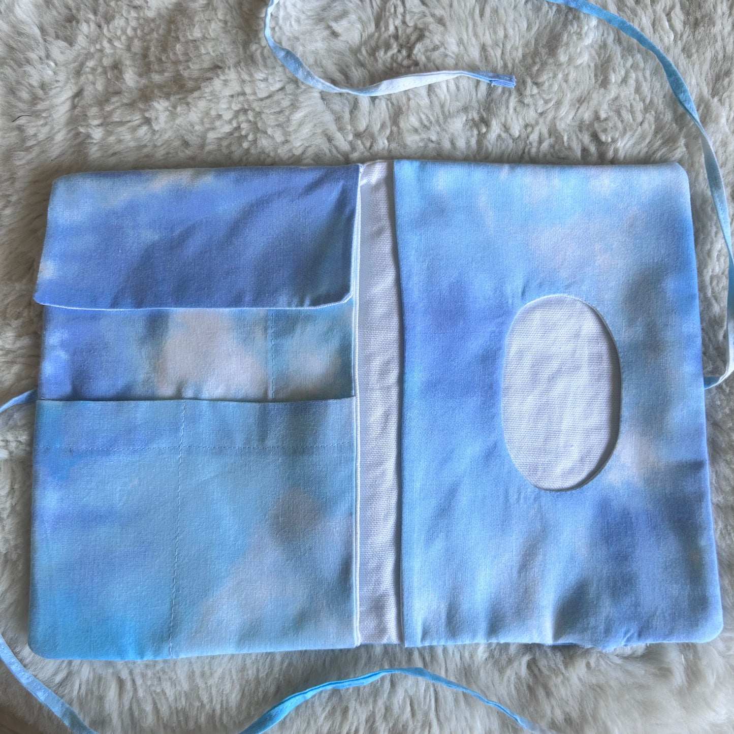 Pochette de voyage multi-poches bleue