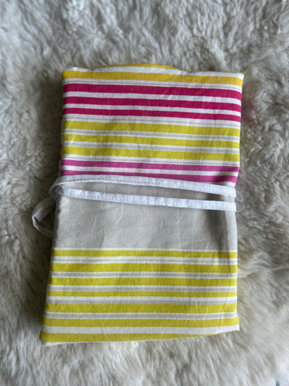 Pochette de voyage multi-poches à rayures